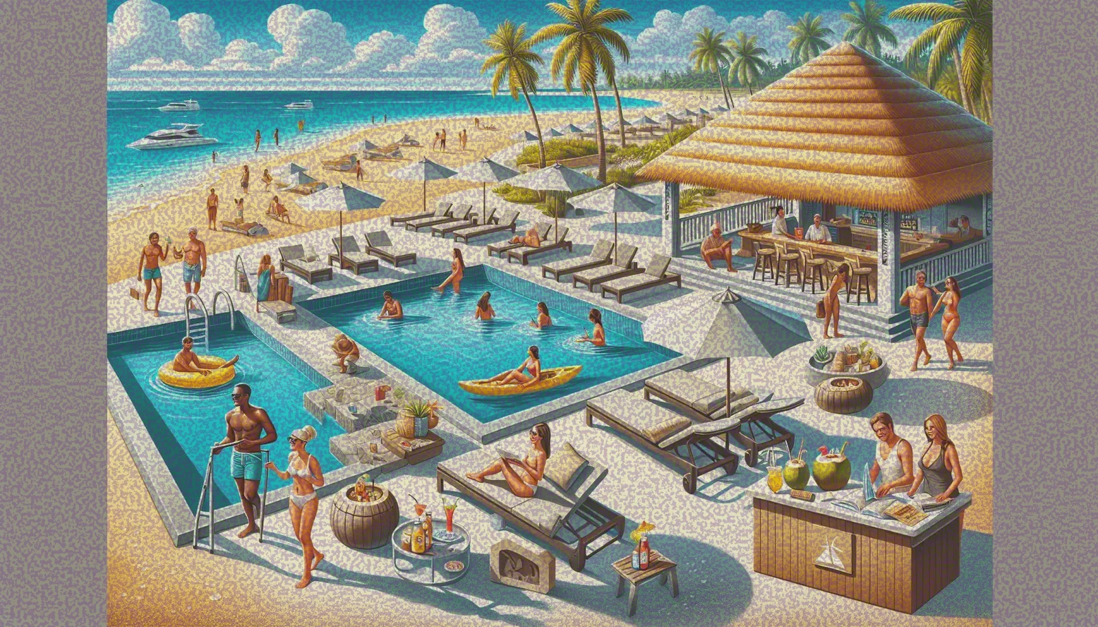 Beach Resort Relaxation
